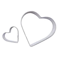 Formy do ciast - PME Zestaw 2 metalowych foremek serce - miniaturka - grafika 1