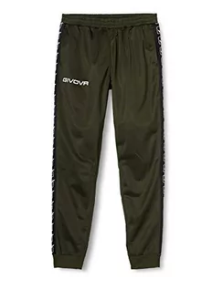 Spodnie męskie - Givova Givova Spodnie męskie Tricot zielony XL BA09 - grafika 1