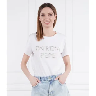 Patrizia Pepe T-shirt | Regular Fit - Koszulki i topy damskie - miniaturka - grafika 1