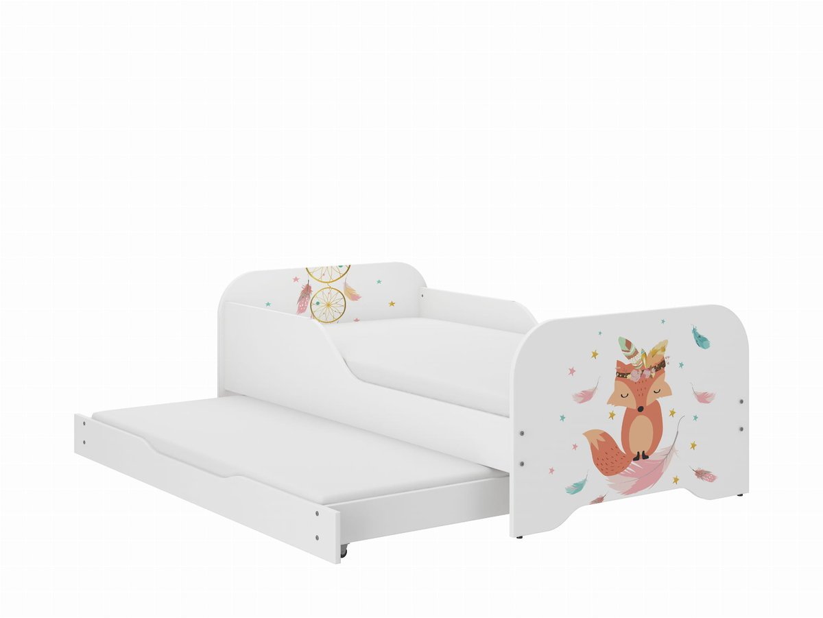 Łóżko dziecięce MIKI 160x80 LISEK z funkcją spania (1)