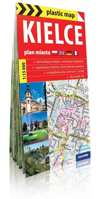 Kielce. Plan miasta 1:15 000