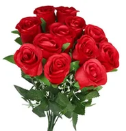 Sztuczne kwiaty - Sztuczne Kwiaty Rośliny Róża Róże Bukiet Gęsty Xxl - miniaturka - grafika 1