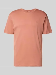 T-shirt z wyhaftowanym logo model ‘SUPIMA’ - Koszulki męskie - miniaturka - grafika 1