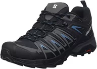 Buty trekkingowe męskie - Salomon X Ultra Pioneer Gore-Tex męskie buty trekkingowe, wodoszczelne, bezpieczne trzymanie stopy, stabilne i amortyzujące, Czarny magnes, niebieski, stal, 43 1/3 EU - miniaturka - grafika 1