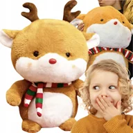Maskotki i pluszaki - MASKOTKA PODUSZKA KOC 3W1 PRZYTULANKA PLUSZAK Z KOCYKIEM DUŻY RENIFER 60 CM - miniaturka - grafika 1