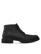 Botki męskie - Timberland Trzewiki ELMHURST CHUKKA WR BASIC TB0A29760011 Czarny - miniaturka - grafika 1