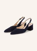Czółenka - Högl Czółenka Typu Slingback blau - miniaturka - grafika 1