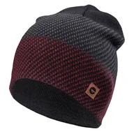 Czapki damskie - Czapka zimowa HI-TEC ROLO M000143890 – Czarny - miniaturka - grafika 1