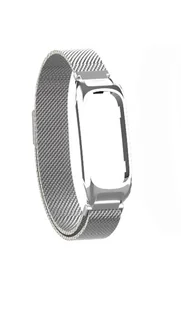 Pasek Metalowy z Zapięciem na Magnes Braders Bransoleta do Oppo Band srebrny - Smartband - miniaturka - grafika 6