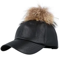 Czapki damskie - Czapka Zimowa Damska Winter Glam Negro Z Pomponem - miniaturka - grafika 1