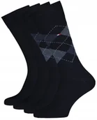 Skarpetki męskie - Tommy Hilfiger Skarpety Męskie 47-49 Romby Granat - miniaturka - grafika 1