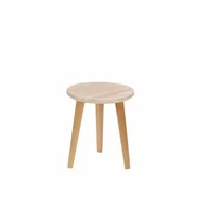Taborety i hokery - Taboret lub hocker okrągły z litego dębu - miniaturka - grafika 1