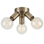 Lampy sufitowe - Lampa sufitowa potrójna Mazzo 108550 Markslojd ściemnialna złota - miniaturka - grafika 1