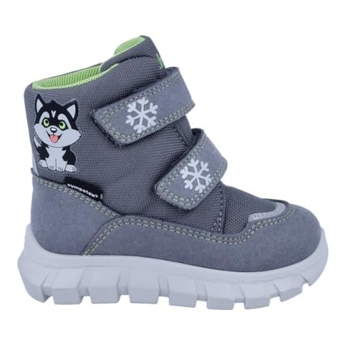 Richter Buty dziecięce Unisex Baby Snow Mini buty zimowe, City (Print Husky), 20 EU