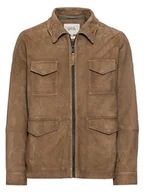 Kurtki męskie - Camel Active Skórzana kurtka w kolorze khaki - miniaturka - grafika 1