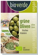 Zdrowa żywność - Inne BIO VERDE (sery, wędliny, humusy, OLIWKI ZIELONE BEZ PESTEK BIO 150 g - BIO VERDE BP-4000915102246 - miniaturka - grafika 1