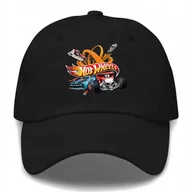 Czapki i chusty sportowe męskie - Czapka Dziecięca SPORT CARS HOTWHEELS Dla Fana Na Prezent Wzory Czarna - miniaturka - grafika 1