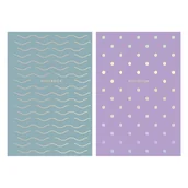 Zeszyty szkolne - Astra papiernicze Brulion A5/80K kratka Waves&dots papiernicze - miniaturka - grafika 1