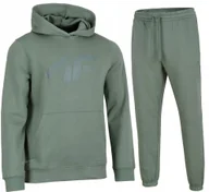 Dresy męskie - 4F OCIEPLANY MÄSKI DRES BAWEĹNA KOMPLET BLUZA SPODNIE / rozm L - miniaturka - grafika 1