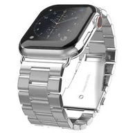 Akcesoria do smartwatchy - Pasek wymienny Swissten na Apple Watch, kovový, 42/44/45 mm (46000312) Srebrny - miniaturka - grafika 1