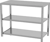 Szafy i regały magazynowe - qBox Regał warsztatowy wym. 1350 x 1000 x 400 mm, ładowność 200 kg na półkę półki 3 - miniaturka - grafika 1