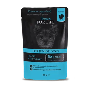 Fitmin Dog For Life Junior Turkey in Gravy 28x85g - Mokra karma dla psów - miniaturka - grafika 1