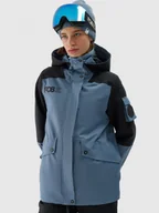 Kurtki damskie - Damska kurtka snowboardowa 4F 4FWAW24TTJAF586 - niebieska - miniaturka - grafika 1