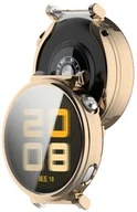 Akcesoria do smartwatchy - Bizon Etui z osłoną ekranu Case Watch Felipe do Huawei Watch GT 5 Pro 42 mm, złote - miniaturka - grafika 1