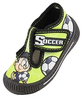 Kapcie damskie - Beck Chłopięce 3039 Soccer zielone kapcie, zielony - zielony - 16 EU - miniaturka - grafika 1