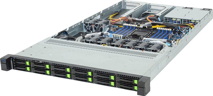Serwer Gigabyte Barebone Server GigaByte R164-SG5-AAV1 Rack Server 1U Single Sockel LGA-4710