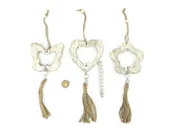 Zawieszki - Zawieszka drewniana ze sznurkiem MIX - ADAR - miniaturka - grafika 1