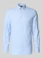 Koszule męskie - Koszula casualowa o kroju regular fit z kieszenią na piersi - miniaturka - grafika 1