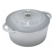 Garnki - EMALIOWANY GARNEK ŻELIWNY 21cm KINGHOFF KH-1520 - miniaturka - grafika 1