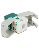 Adaptery i przejściówki - Delock Keystone Module RJ45 female LSA Cat.6 UTP green 86349 - miniaturka - grafika 1