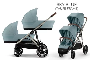 Cybex GAZELLE S 2w1 TWIN Sky Blue (Taupe Frame) - Wózki dziecięce - miniaturka - grafika 1