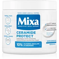 Kremy do twarzy - Mixa Ceramide Protect Nawilżający i ochronny Krem do twarzy i ciała 400 ml - miniaturka - grafika 1