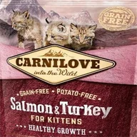 Sucha karma dla kotów - Carnilove Kitten Healthy Growth Salmon&Turkey 2 kg - miniaturka - grafika 1