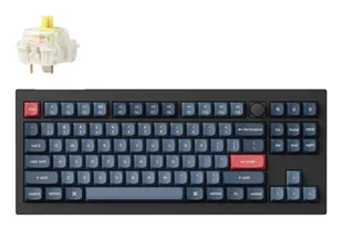Keychron V3 Max USB + RF Wireless + Bluetooth QWERTZ Niemiecki Czarny, Szary - Klawiatury - miniaturka - grafika 1