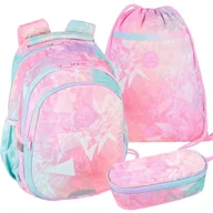 Zestawy szkolne - Zestaw 3-elementowy dla dziewczynki do klasy 1-3 plecak piórnik worek Coolpack - miniaturka - grafika 1