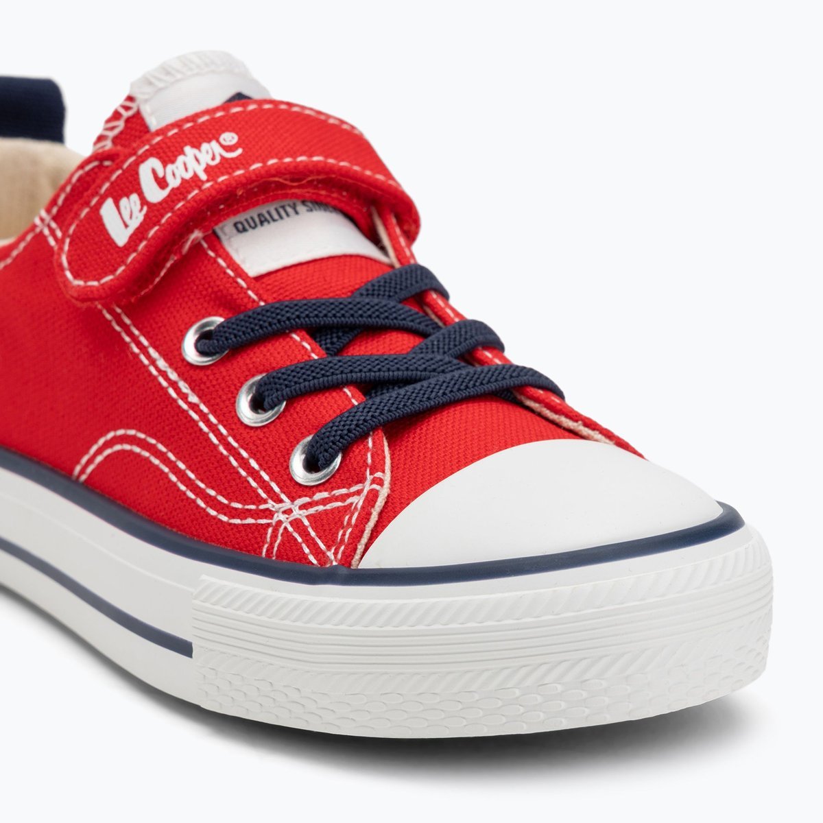 Trampki Dziecięce Lee Cooper Czerwone na Rzep R29