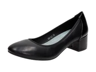 Czółenka - Czarne czółenka damskie S.Barski 20-l2 Obcas - S.BARSKI - miniaturka - grafika 1