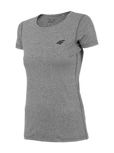 4F T-shirt funkcyjny w kolorze szarym - Koszulki sportowe damskie - miniaturka - grafika 1
