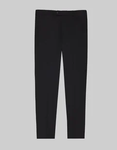spodnie pellezzano czarny slim fit - Spodnie męskie - miniaturka - grafika 1