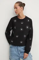 Bluzy damskie - Desigual bluza JOYA damska kolor czarny z aplikacją 24WWSK32 - miniaturka - grafika 1