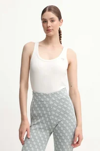 Guess top COLETTE damski kolor beżowy V4YP06 K8RT2 - Koszulki sportowe damskie - miniaturka - grafika 1