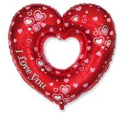 Balony i akcesoria - GoDan GoDan Balon foliowy 24 " Serce I Love You czerwone - miniaturka - grafika 1