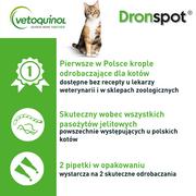 Artykuły przeciw pasożytom - Bayer BAYER Dronspot roztwór do nakrapiania dla średnich kotów o masie ciała od 2,5 do 5kg 2x0,7ml) 39100-uniw - miniaturka - grafika 1