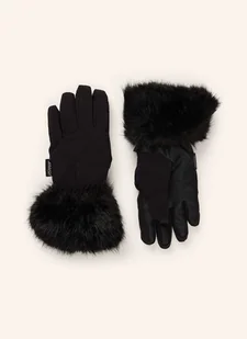 Ziener Rękawiczki Narciarskie Kwinz-Z Ze Sztucznym Futrem schwarz - Rękawiczki - miniaturka - grafika 1