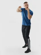 Spodnie sportowe męskie - Męskie spodnie treningowe 4F 4FWAW24TFTRM683 - czarne - miniaturka - grafika 1