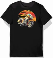 Koszulki męskie - Koszulka męska czarna z Motywem Srebrnej Hondy Gold Wing 3XL - miniaturka - grafika 1